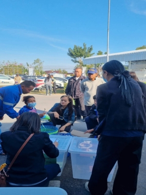 ศูนย์ประสานงานการเลือกตั้งประจำองค์การบริหารส่วนตำบลนาภู ได้ส่งมอบบัตรเลือกตั้ง หีบบัตรเลือกตั้ง แบบพิมพ์และเอกสาร