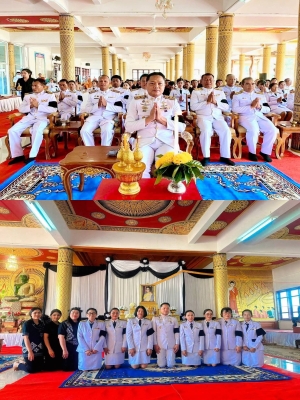 เข้าร่วมพิธีบำเพ็ญกุศล (สตมวาร) 100 วัน เพื่ออุทิศถวายเป็นพระราชกุศลสมเด็จพระนางเจ้าสิริกิติ์ พระบรมราชินีนาถ พระบรมราชชนนีพันปีหลวง ณ วัดยางสีสุราช ตำบลยางสีสุราช อำเภอยางสีสุราช จังหวัดมหาสารคาม