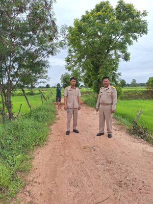 ลงพื้นที่ตรวจสอบความเสียหายของถนนที่เป็นหลุมเป็นบ่อ เพื่อเตรียมดำเนินการปรับปรุงซ่อมแซมให้ประชาชนสัญจรได้อย่างสะดวกและปลอดภัย